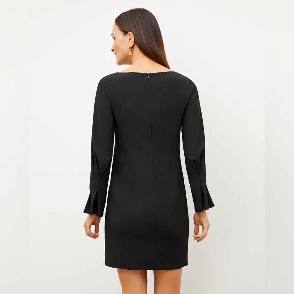 MM Lafleur The Regina Dress Black Eco Heavy Soft Wave Classic Cocktail size 14 - Picture 7 of 16